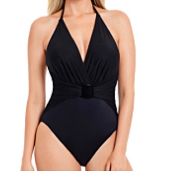 ☀️🏝️NWT Magicsuit Solid Angelina One Piece Swimsuit - Picture 2 of 7
